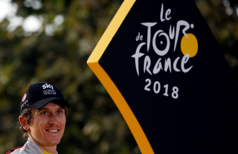 © Reuters. فريق سكاي يقول إن جائزة سباق فرنسا للدراجات سُرقت من معرض ببرمنجهام