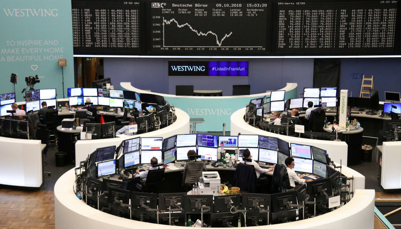 European shares fall as uncertainty prevails; tech, luxury hit