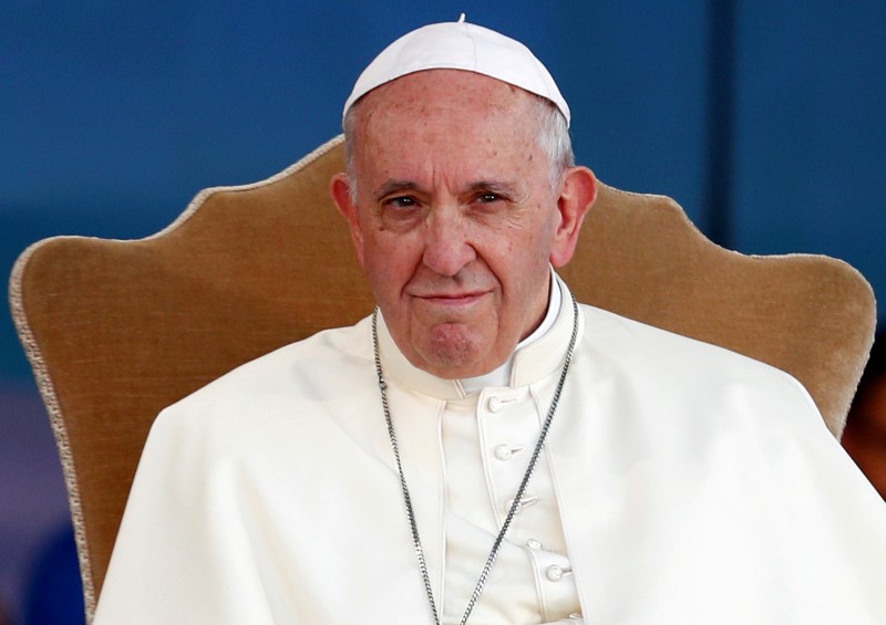 © Reuters. Papa Francisco em Roma