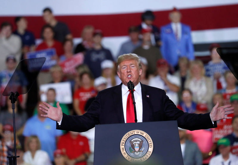 © Reuters. U.S. President Trump rally in Erie, Pennsylvania