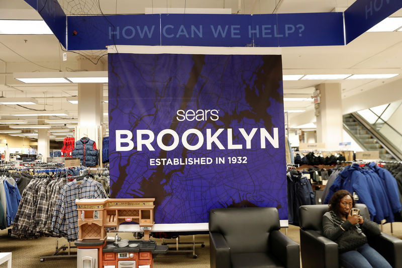 © Reuters. The Sears Brooklyn logo is seen inside a store in Brooklyn, New York