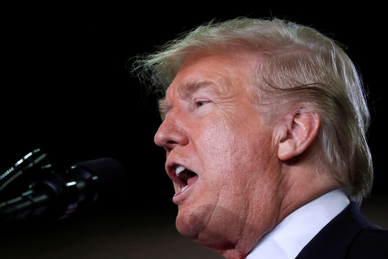 © Reuters. Presidente dos Estados Unidos, Donald Trump, durante evento em Erie, Pensilvânia