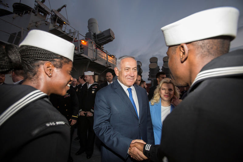 © Reuters. البحرية الأمريكية تعود لميناء أسدود في مؤشر على "التحالف العميق" مع إسرائيل