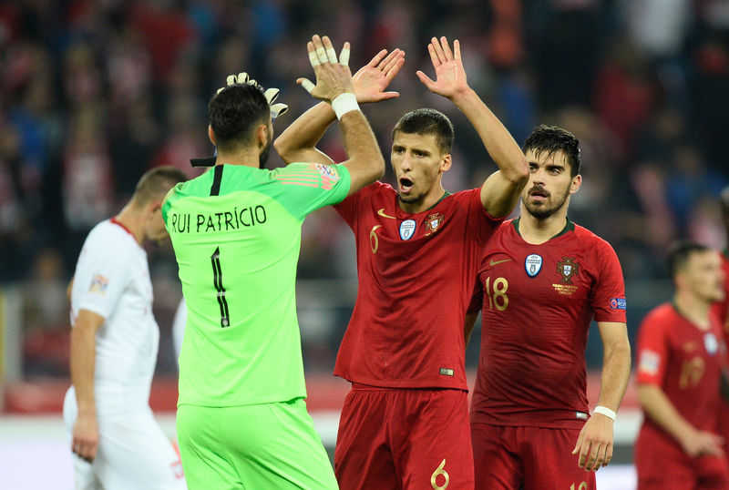 © Reuters. البرتغال بشكلها الجديد تهزم بولندا 3-2 في دوري الأمم الاوروبية