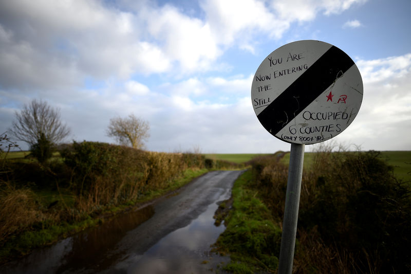 © Reuters. FILE PHOTO: The Wider Image: Criss-crossing Irish border, Brexit threatens status quo