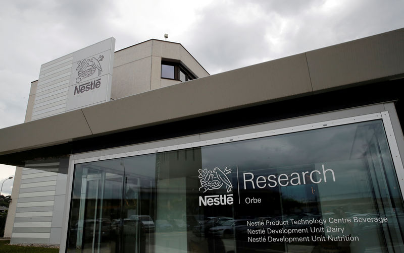 © Reuters. FILE PHOTO: The Nestle Research Center is pictured in Orbe