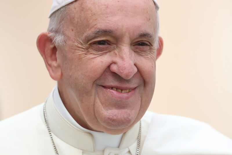 © Reuters. Papa Francisco na Praça de São Pedro, no Vaticano