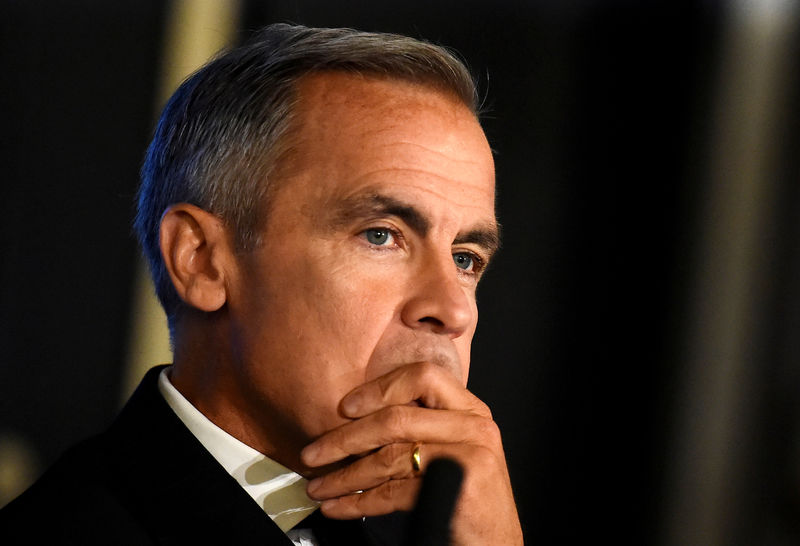 © Reuters. FILE PHOTO: Mark Carney, the Governor of the Bank of England, attends an event in Dublin