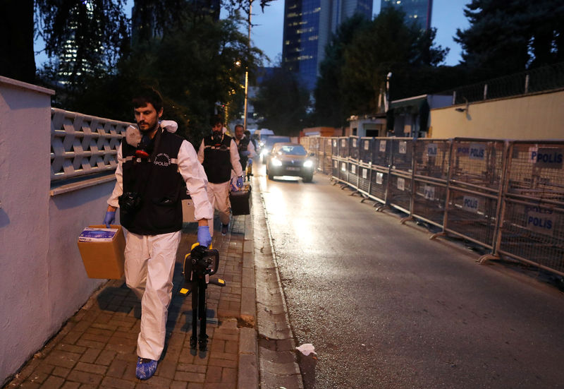 © Reuters. مسؤول تركي: المحققون سيتوصلون لما حدث لجثة خاشقجي خلال فترة "غير طويلة"