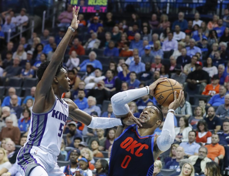 © Reuters. NBA: Sacramento Kings at Oklahoma City Thunder