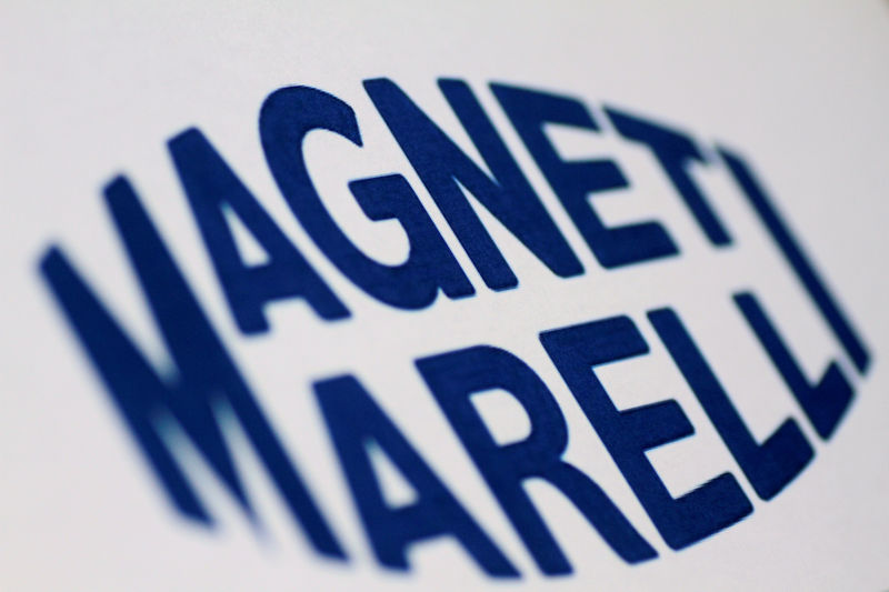 © Reuters. Illustration photo of the Magneti Marelli logo