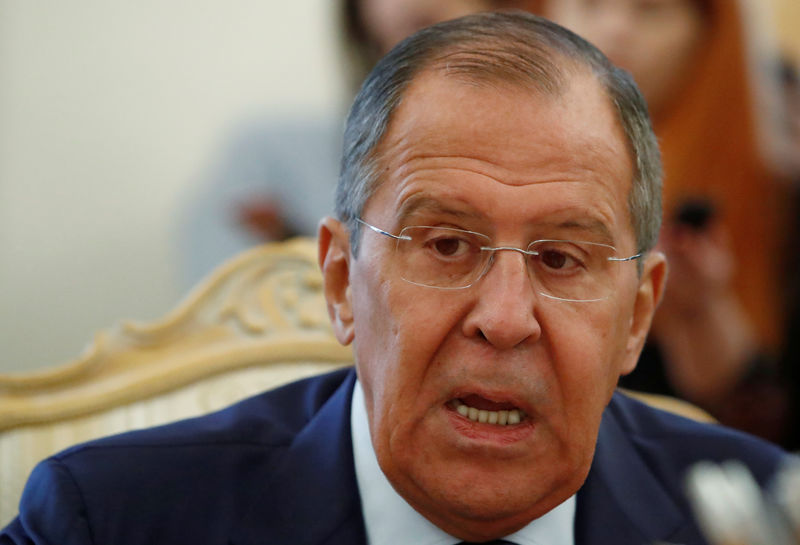 © Reuters. Ministro de Relações Exteriores da Rússia, Sergei Lavrov, durante reunião em Moscou