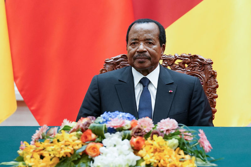 © Reuters. التلفزيون الحكومي: رئيس الكاميرون يحقق فوزا ساحقا في الانتخابات