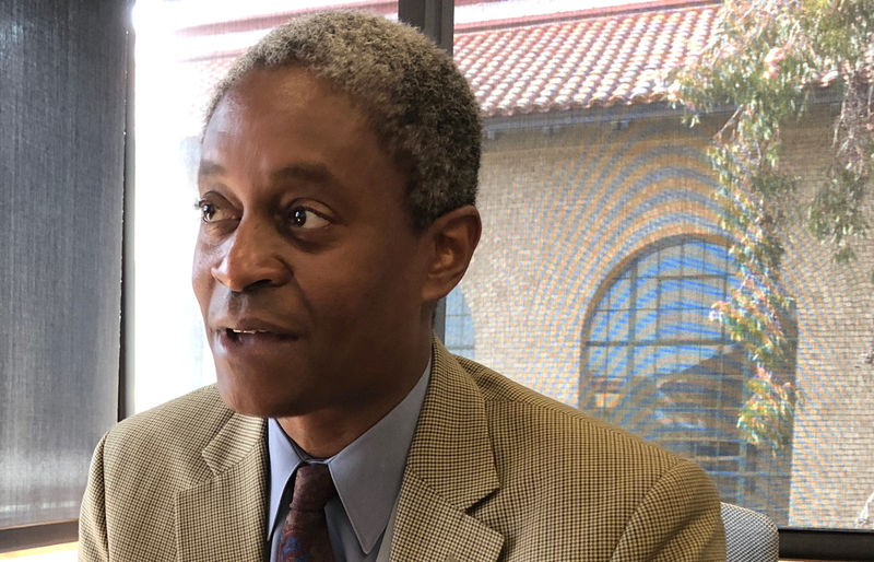 © Reuters. Presidente do Federal Reserve de Atlanta, Raphael Bostic, durante entrevista com a Reuters em Stanford