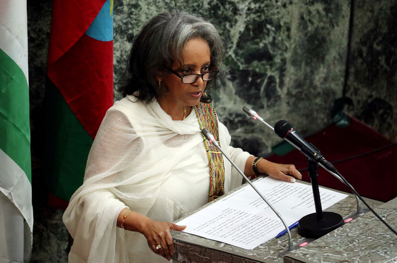 © Reuters. برلمان إثيوبيا يقر تنصيب سهلورق زودي أول رئيسة للبلاد