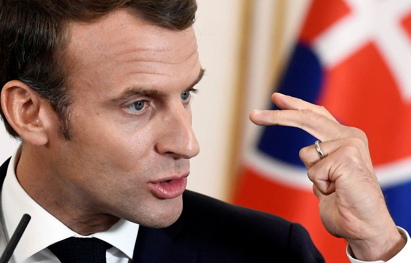 © Reuters. PAS DE LIEN ENTRE KHASHOGGI ET LES VENTES D'ARMES, DIT MACRON