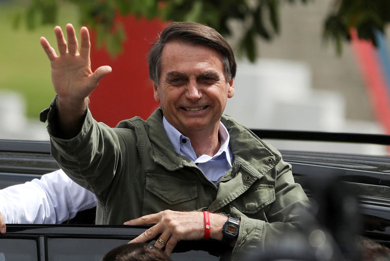 © Reuters. BRÉSIL: JAIR BOLSONARO ÉLU À LA PRÉSIDENCE