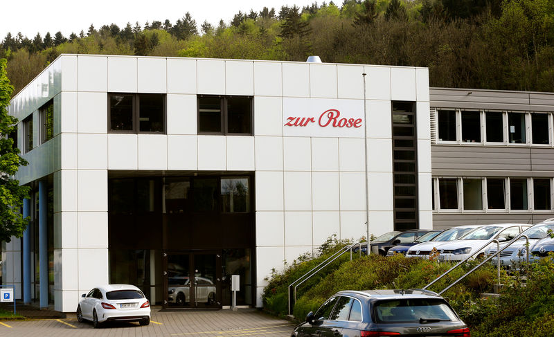 © Reuters. Logo of Swiss-based Zur Rose Group is seen in Frauenfeld