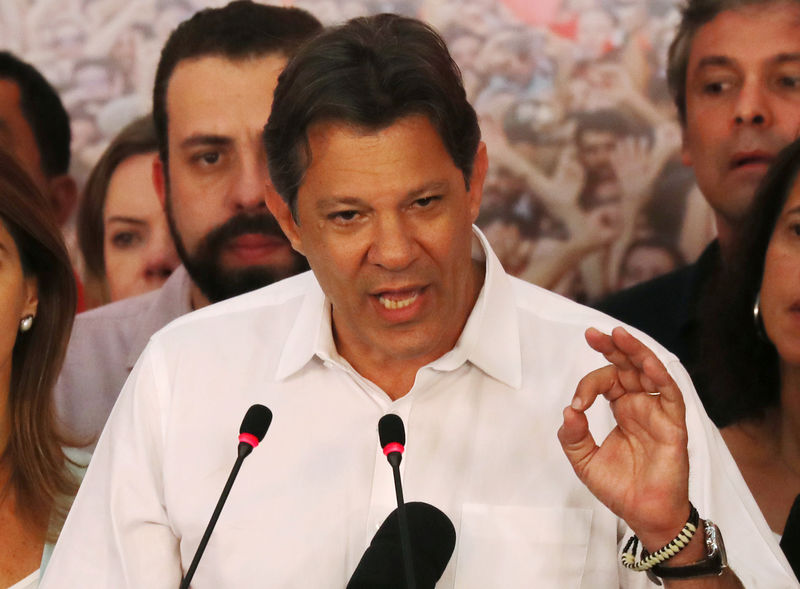 © Reuters. Candidato do PT à Presidência, Fernando Haddad