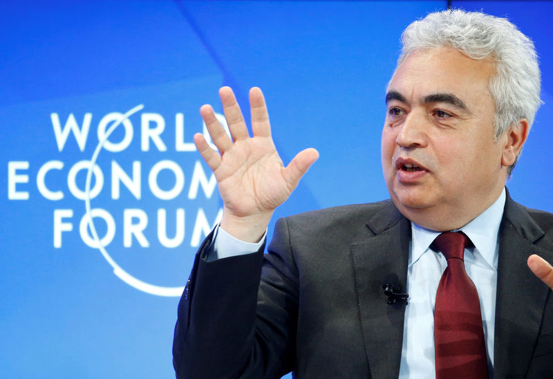 © Reuters. FILE PHOTO: Fatih Birol, executive director of the International Energy Agency, attends the WEF annual meeting in Davos