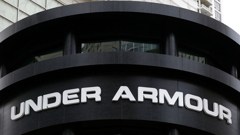 © Reuters. An Under Armour sign is seen outside a store in Chicago