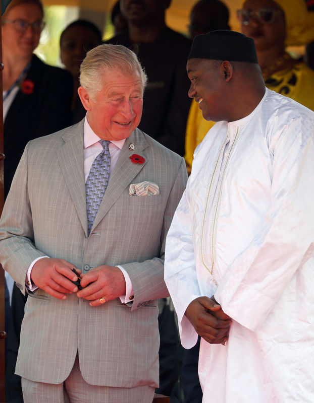 © Reuters. الأمير تشارلز يرحب بعودة جامبيا إلى الكومنولث