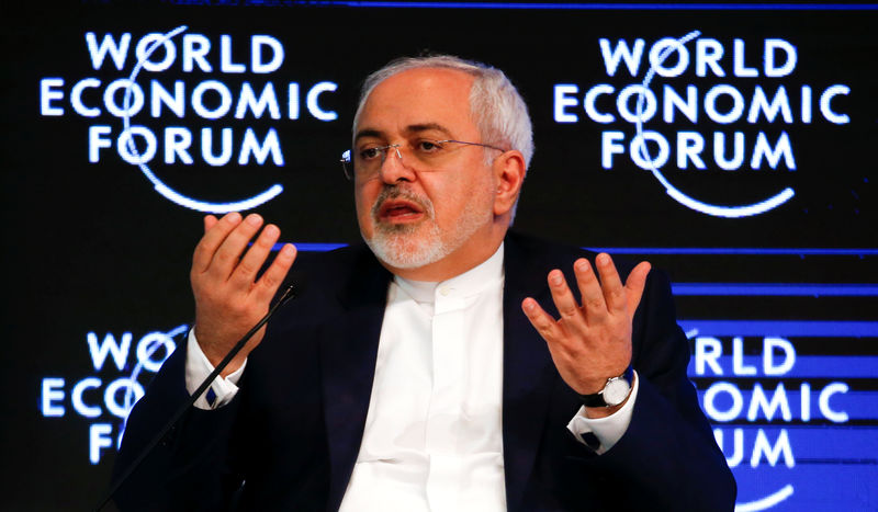 © Reuters. FILE PHOTO: Javad Zarif, Minister of Foreign Affairs of the Islamic Republic of Iran attends the WEF in Davos