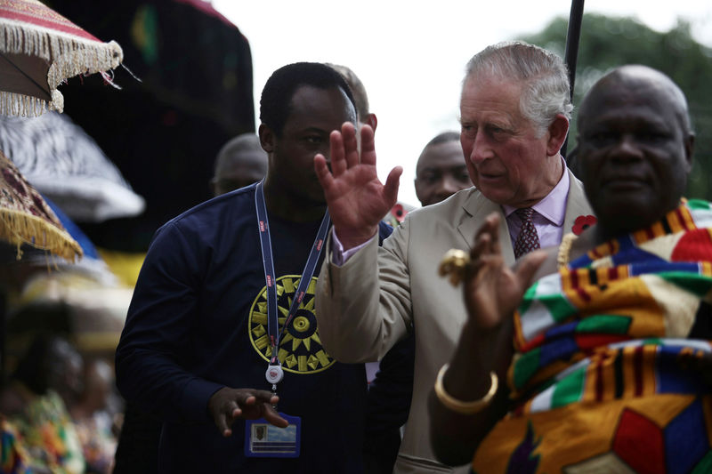 © Reuters. Príncipe Charles visita Palácio Manhyia, em Gana