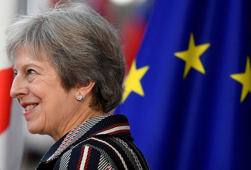 © Reuters. ماي: اتفاق خروج بريطانيا من الاتحاد الأوروبي اكتمل بنسبة 95%