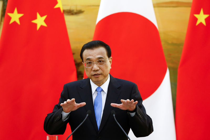 © Reuters. Primeiro-ministro da China, Li Keqiang, durante coletiva de imprensa em Pequim