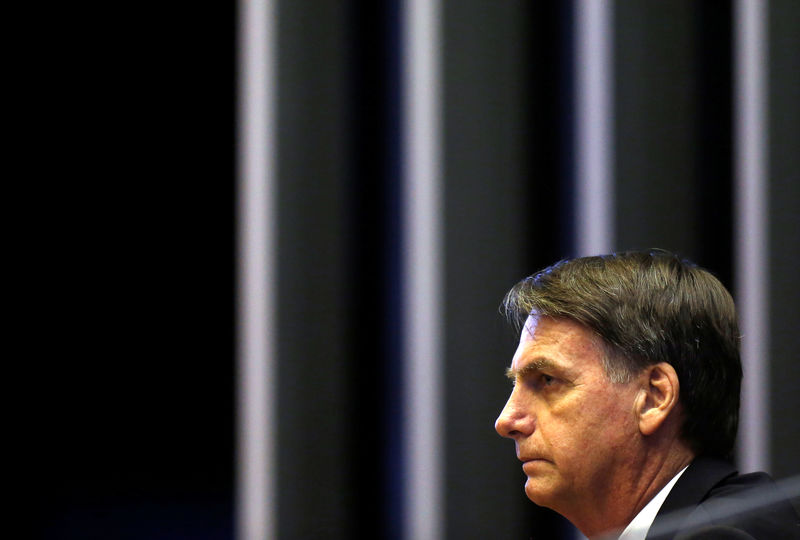 © Reuters. Presidente eleito Jair Bolsonaro no Congresso, em Brasília