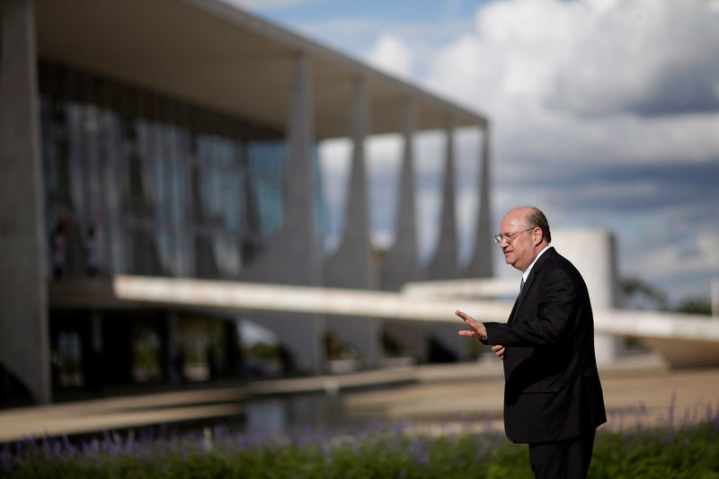 © Reuters. O presidente do Banco Central do Brasil, Ilan Goldfajn, em evento no Palácio do Planalto, em Brasília