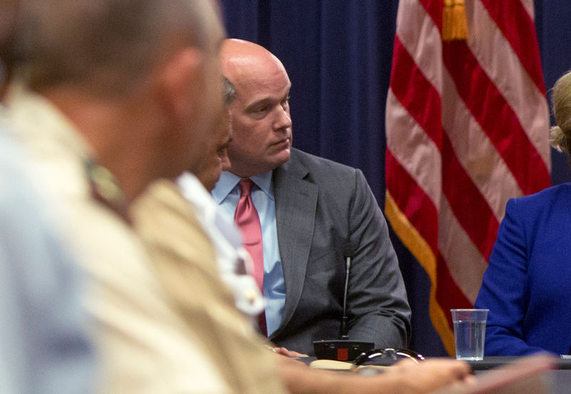 © Reuters. FILE PHOTO: Chief of Staff to the Attorney General Whitaker attends roundtable discussion at Justice Department in Washington