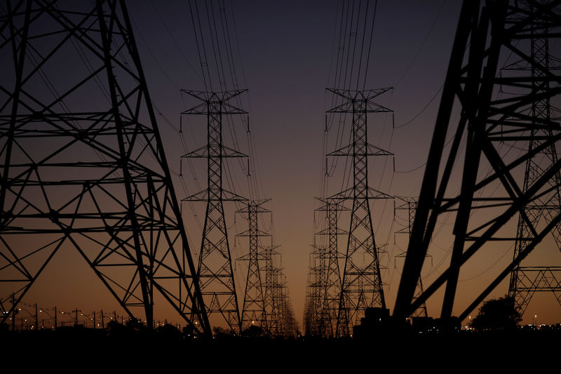 © Reuters. Linhas de transmissão de energia em Brasília