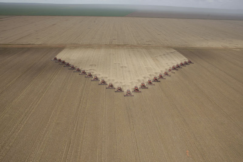 © Reuters. Colheita de soja no Mato Grosso, Brasil