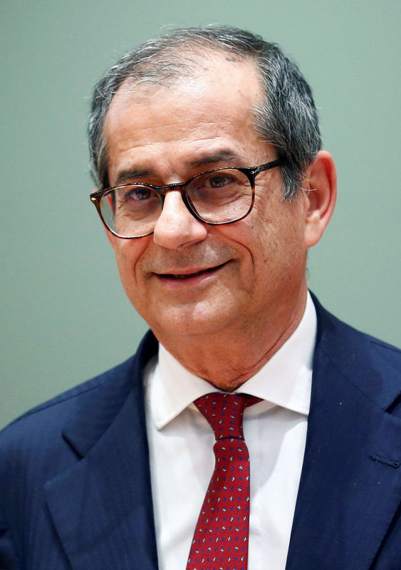 © Reuters. Il ministro dell'Economia Giovanni Tria
