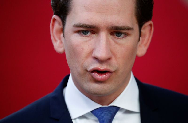 © Reuters. Chanceler austríaco, Sebastian Kurz