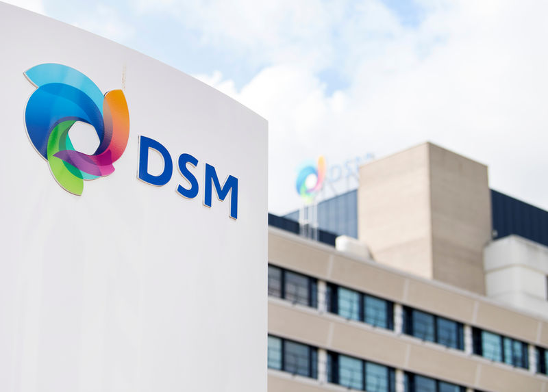 © Reuters. Logo da DSM em sede da empresa