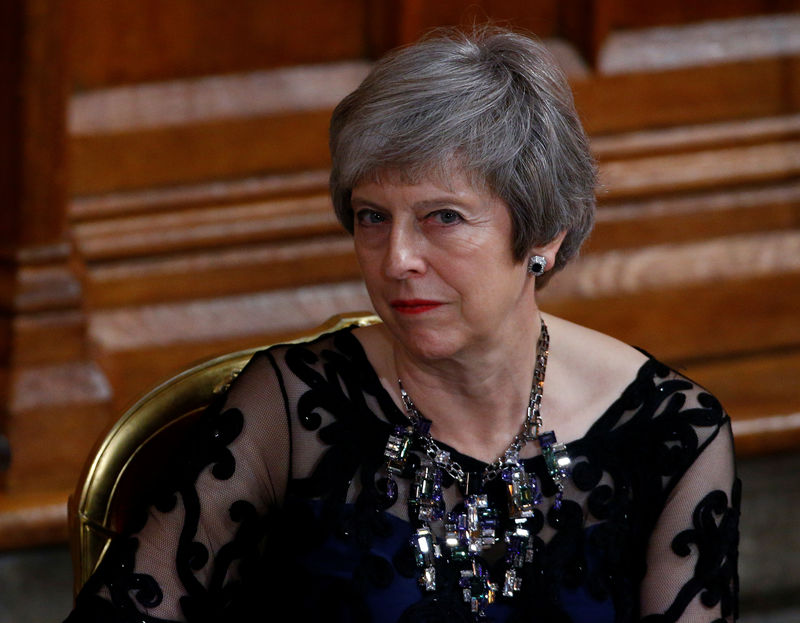 © Reuters. Primeira-ministra do Reino Unido, Theresa May, durante evento em Londres