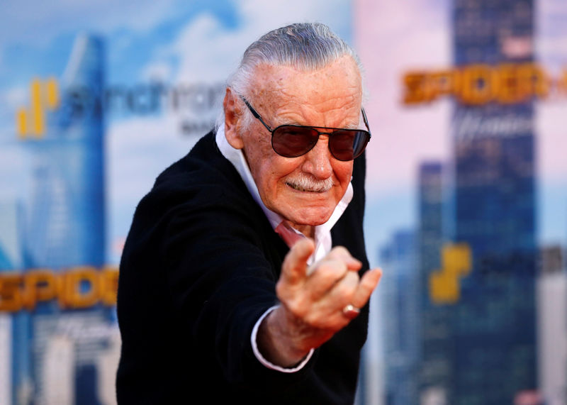 © Reuters. Criador de super-heróis Stan Lee, em Los Angeles