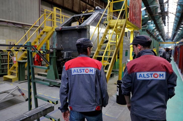 © Reuters. ALSTOM: CARNET DE COMMANDES RECORD AVANT LA FUSION AVEC SIEMENS