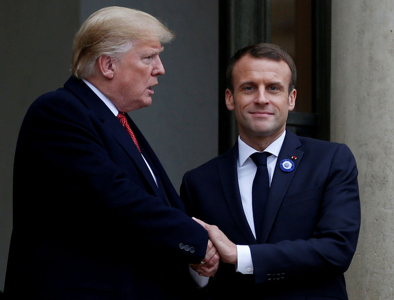 © Reuters. ماكرون: فرنسا حليفة لأمريكا وليست تابعة لها