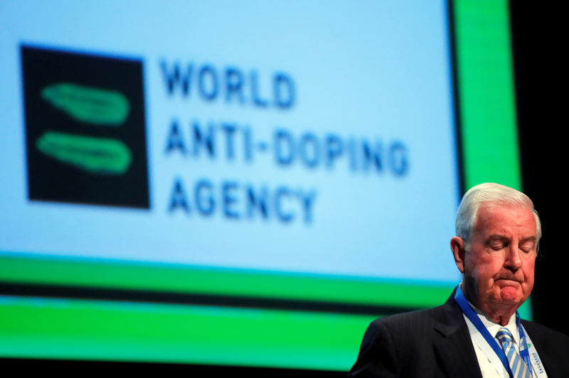 © Reuters. FILE PHOTO: Reedie, President of the WADA attends the WADA Symposium in Ecublens