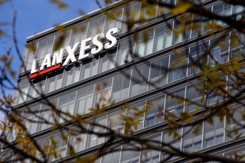 © Reuters. The headquarters of chemicals maker Lanxess are seen in Cologne