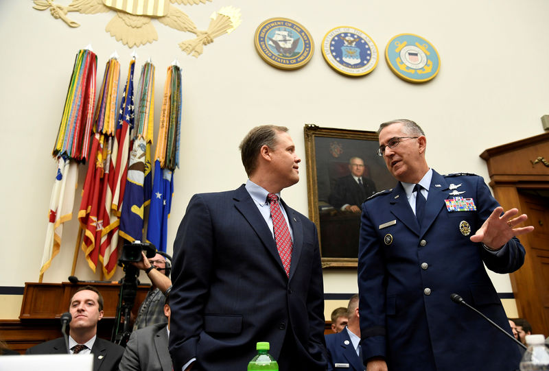 © Reuters. FILE PHOTO: House committees hear testimony on Trump's proposed Space Force