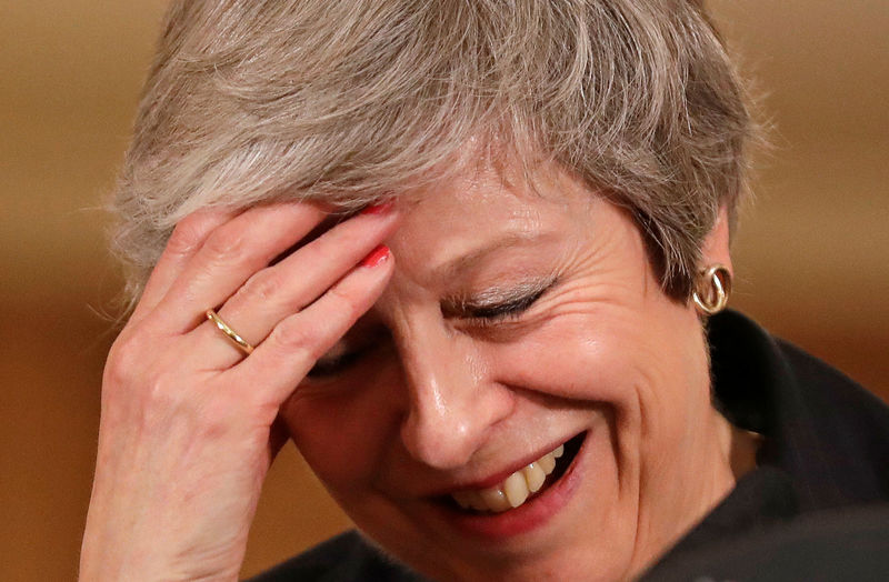 © Reuters. Il primo ministro britanico Theresa May