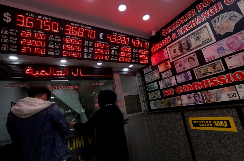 © Reuters. تركيا تلغي بعض القيود على استخدام العملات الأجنبية