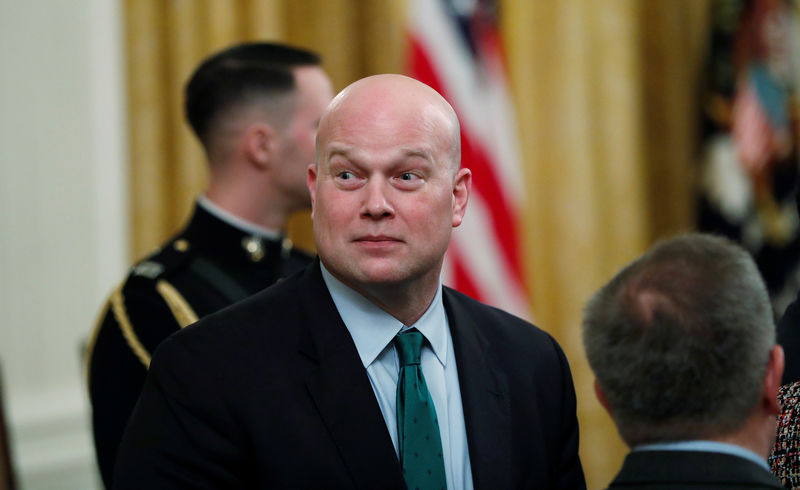 © Reuters. Acting U.S. Attorney General Matthew Whitaker attends 2018 Presidential Medal of Freedom ceremony at the White House in Washington