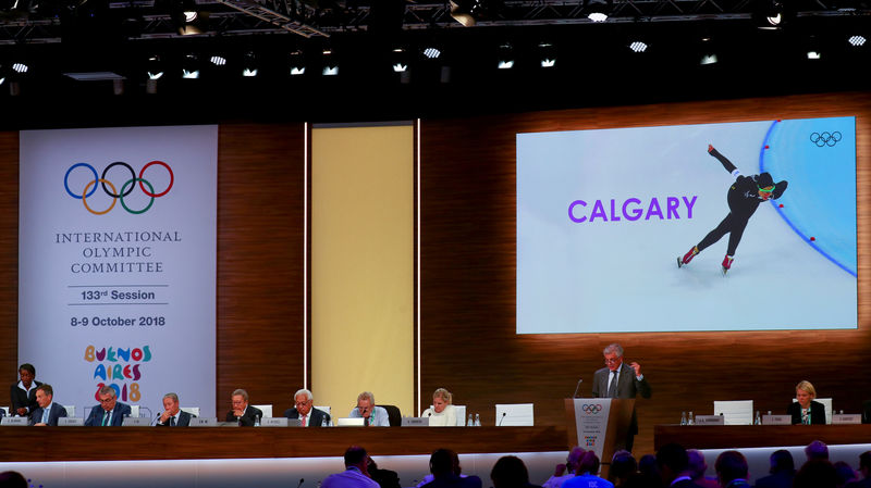 © Reuters. مجلس مدينة كالجاري الكندية يغلق رسميا ملف عرض استضافة أولمبياد 2026