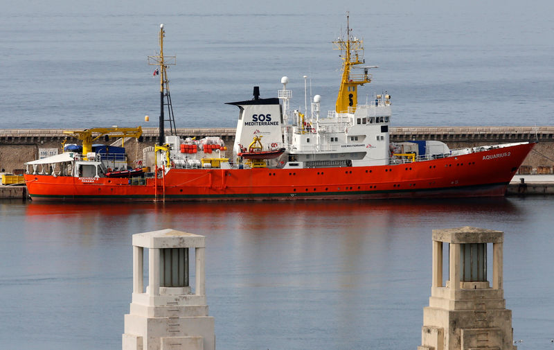 © Reuters. Italia acusa al Aquarius de tirar residuos tóxicos en puertos del país